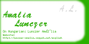 amalia lunczer business card